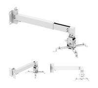 Maclean MC-205 W Support mural projecteur blanc bras 365-600 mm 20 kg
