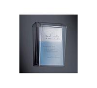 Sigel Porte-brochures LH325 verre acrylique transparent DIN A4 vertical 1 compartiment