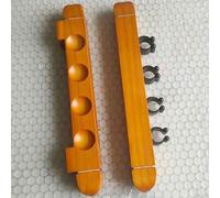 Support mural pour queue de billard avec 4 emplacements en bois pour billard snooker et compatible avec gants et serviettes (noir)