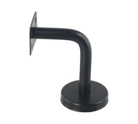 Support mural pour rampe d'escalier en acier inoxydable pour stabilité de la rampe d'escalier Noir 60 x 80 mm