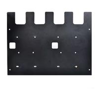 Support mural pour rangement de batterie Bosch, compatible avec 4 batteries et 3 supports de chargeur, construction en métal conçue pour optimiser l'espace de travail