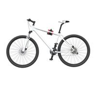 vidaXL Support mural de réparation de vélo pliable, pince de support, rouge et noir