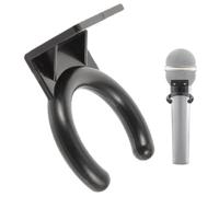 Support mural pour rophone | Support mural universel noir | Support audio filaire, pince à clip, accessoires pour rophone, support de câble pour performance