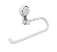 Support mural pour rouleau d'essuie-tout de cuisine avec ventouse - Sans perçage - Pour cuisine et salle de bain - Design compact - En ABS + fer - 31 x