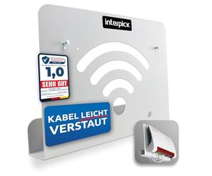 Support mural pour routeur modem AVM FritzBox avec gestion des câbles 7690 7590 AX 6660 Cable 7530 5530 8850 6850 6660 6890 7490