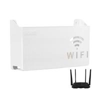 Support mural pour routeur - Support de rangement WiFi, boîte de routeur sans fil | ABS multifonction avec boîte de ventilation inférieure pour salon, bureau, système d'organisation d'appareils réseau