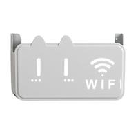 Support mural pour routeur | Support mural en acrylique adhésif à l'arrière - Support de routeur multifonctionnel - Étagère décorative pour boîte de rangement de câbles - Télécommande