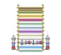 Support mural pour ruban - Parfait pour le papier cadeau, la couture, les travaux manuels et les cadeaux - Décoration élégante pour salle de couture et espace d'artisanat