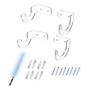 Support mural pour sabre laser - Acrylique horizontal - Support d'affichage - Transparent - Support pour sabre laser portable avec matériel - Compatible