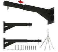 Support mural pour sac de boxe SPORTNOW réglable à 5 longueurs, solide jusqu'à 60kg, pour l'entraînement de boxe et de kickboxing