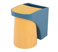 Support mural pour salle de bain - Support de rangement pour brosse à dents électrique, dentifrice, toner, peigne - Matériau PP - Drainage sans perçage - Jaune