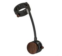 Support mural pour sèche-cheveux avec ventouse, rotation à 360 degrés et rangement de cordon pour maintenir l'ordre dans la salle de bain (noyer)