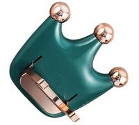 Support Mural pour Sèche-cheveux Couronne ABS Vert sans Perçage | Rangement Mural Amovible, pour Salle de Bain et Toilettes, Gain de Place, Usage Simple