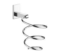 SUPPORT MURAL POUR SÈCHE-CHEVEUX EN ACIER INOXYDABLE CHROMÉ