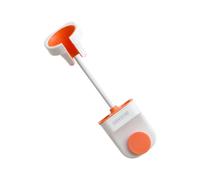 Support Mural pour Sèche-cheveux en Plastique, sans Perçage, Pivotant | Installation Murale, Réglage Directionnel, Design Simple Couleur Orange, Rangement Pratique pour Salle de Bain