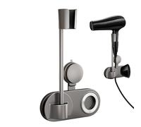 Support mural pour sèche-cheveux - Fixation Par Ventouse Sans Aucun Perçage | Râtelier Mains Libres Pour Sèche-Cheveux - pour salle de bain, chambre à coucher, sur le mur, dans le salon, la maison, l'