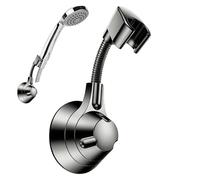 Support mural pour sèche-cheveux - Installation sans perçage, support d'aspiration sous vide, station de coiffage à poignée universelle, accessoire d'armoire peu encombrant | Berceau Blow pour les