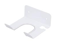 Support mural pour sèche-cheveux Outil de rangement pour sèche-cheveux Organisateur d'attelage de cheveux Forte capacité de charge Compact sans colle Non marquant pour la salle de bain(blanche)