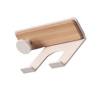 Support mural pour sèche-cheveux - Pour salle de bain - Sans perçage - En bois