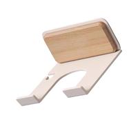 Support mural pour sèche-cheveux - Pour salle de bain - Sans perçage - En bois