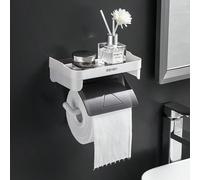 Support mural pour serviettes jetables, porte-papier toilette, porte-rouleaux de cuisine. Étagère de rangement en plastique multifonction. Accessoires de salle de bain et décoration d'automne Taille U
