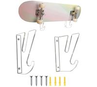 Support Mural pour Skateboard, Support Mural pour Skateboard | Cintre De Rangement Horizontal pour Longboard | Support De Présentoir À Double Couche pour Planche À roulettes Électrique, Longboard