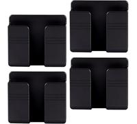 Support Mural Pour Smartphone, 4 Pièces Mural Téléphone Chargement, Boîte De Rangement Adhésive, Support Mural Pour Téléphone Multifonction Boîte, Valise De Rangement À Distance(Noir)[Z655]