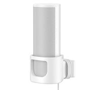 Support Mural pour Sonos Roam 2, Sonos Roam, Roam SL, 1 Unité, Blanc | Silicone Anti-Rayures, Compatible Charge Filaire Et Sur Socle, Conception Garde-Corps Métallique Enveloppant