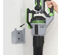 Support mural pour souffleur de feuilles EGO 765 - Support de rangement en ABS pour Power+ LB7654 LB7650, support mural de garage peu encombrant avec matériel de montage inclus (gris)