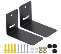Support Mural pour SoundBar, Les Supports de Fixation Murale pour Barre de Son avec kit de Matériel, Support Mural pour Barre de Son, Support Universel en Métal pour Haut-Parleurs, Installation Facile