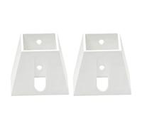 Support mural pour table à ciseaux, blanc | Organiseur avec fente ouverte et deux trous de fixation, lot de 2 compact pour un rangement ordonné