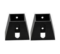 Support mural pour table à ciseaux, noir | Organiseur avec fente ouverte et deux trous de fixation, lot de 2 compact pour un rangement ordonné