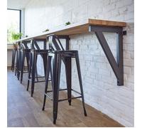 Support mural pour table snack, plan de travail, établi…