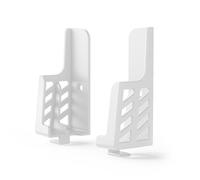 Support mural pour tablette,2 pièces,pour ipad/iphone,Angle de vision réglable,cadre universel pour téléphone - Type WHITE