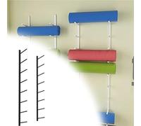 Support mural pour tapis de yoga Support De Rangement Pour Tapis De Yoga, Étagère En Métal Peu Encombrante, Support Mural Pour Tapis De Yoga, Pour Centre De Bien-être(4 pcs,8 Layer 138cm/54in)