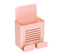 Support mural pour télécommande, boîte de rangement autocollante pour téléphone | Double fonction support de téléphone intelligent pour une grande capacité sans mur