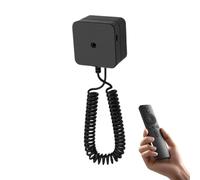 Support mural pour télécommande - Support antivol pour télécommande - Organiseur magnétique sécurisé avec cordon rétractable pour chambre à coucher