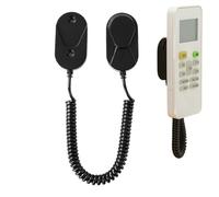 Support mural pour télécommande TV avec corde à ressort rétractable | Organiseur magnétique anti-perte pour salon, chambre à coucher