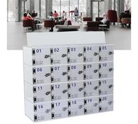 Support mural pour téléphone portable en acrylique transparent Idéal pour le bureau et la salle de classe Design grille B-25 pour une gestion efficace de l'espace