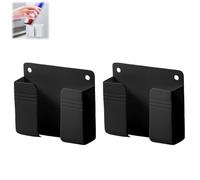 Support mural pour téléphone portable, transparent, autocollant, avec port de charge, compatible avec téléphone et Android, support pratique pour téléphone portable et télécommande pour la maison et