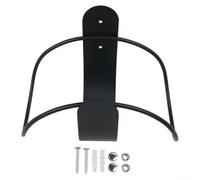 Support mural pour tuyau d'arrosage de jardin, support robuste en acier au carbone avec capacité de charge de 5 kg, design peu encombrant, compatible avec (noir)