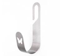 Support mural pour tuyau d'arrosage en acier inoxydable pour tuyau d'extérieur, rallonge et compresseur d'air - 27 x 13 x 5,5 cm (papillon)