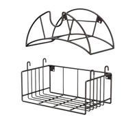 Support Mural pour Tuyau d'Arrosage | Support Solide Pour Tuyau | Rangement Métallique Robuste Pour D'Eau Et Câbles D'Extension En Extérieur Garage Piscine Jardin