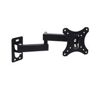 Support Mural pour TV à Mouvement Complet, Support Mural d'angle en métal, Support de Moniteur rétractable, Rotation à 360°, Extension d'inclinaison pivotante, Bras articulés (Convient à 10 à 32