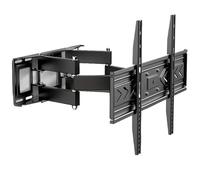 Support mural pour TV de 32 à 70", double bras articulé, mouvement complet, inclinable et pivotant, compatible avec écrans plats et incurvés, très résistant, installation facile