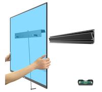 Support mural pour TV en placoplâtre sans vis pour téléviseur à écran plat de 26 à 55 pouces jusqu'à 45 kg - Ultra fin - Sans perçage - Installation facile - VESA 400 x 400 mm
