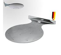 Support mural pour Ubiquiti UniFi U7 & U6, en acier, angle de 90 °, montage mural, fabriqué en Allemagne, en acier inoxydable, compatible avec Pro/Enterprise/LR/Lite