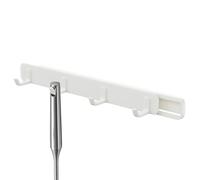 Support mural pour ustensiles de cuisine - Pas de perforation - Organisateur de rail de cuisine multifonction pour bijoux, écharpes