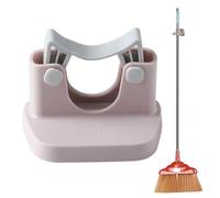 Support Mural Pour Vadrouille - Accroche Balai Mural | Supportt Murral Pour Vadrouille, Support À Balai Sans Perceuse, Crochet Robuste Multifonctionnel | Pince À Balaai - Rangement Maison Garage