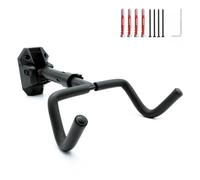 Support mural pour vélo, avec chevilles Fischer, extra solide, capacité de charge de 30 kg, rotatif, pliable, réglable, pièce murale en nylon trempé, rembourrage en mousse souple, pour vélo de route